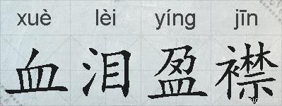 血泪盈襟的拼音