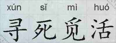 寻死觅活的拼音