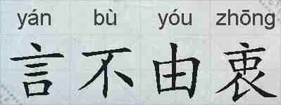 言不由衷的拼音