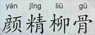 颜精柳骨的拼音