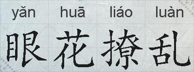 眼花撩乱的拼音