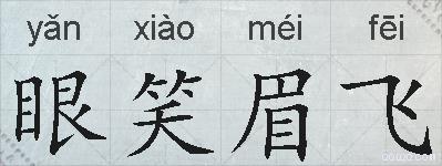 眼笑眉飞的拼音
