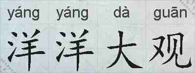 洋洋大观的拼音