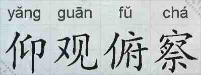 仰观俯察的拼音