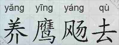 养鹰飏去的拼音