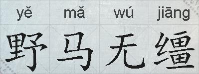 野马无缰的拼音