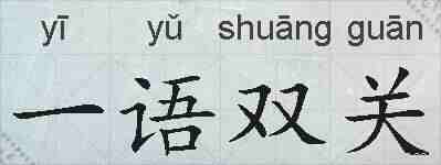 一语双关的拼音