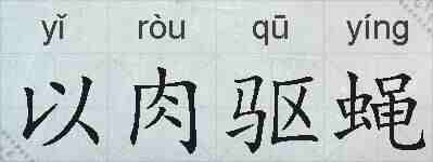 以肉驱蝇的拼音