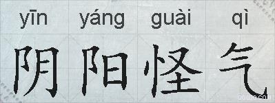 阴阳怪气的拼音
