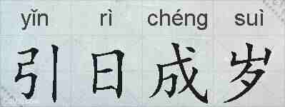 引日成岁的拼音