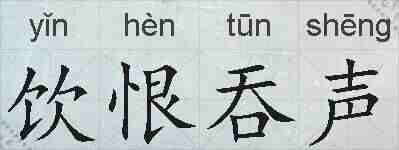 饮恨吞声的拼音