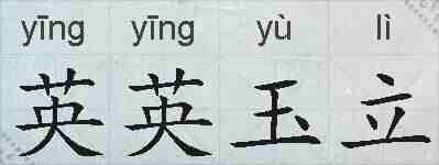 英英玉立的拼音