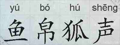 鱼帛狐声的拼音
