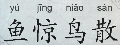 鱼惊鸟散的拼音
