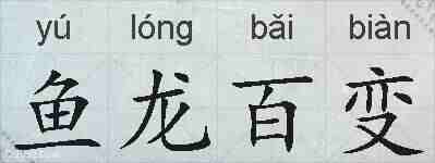 鱼龙百变的拼音