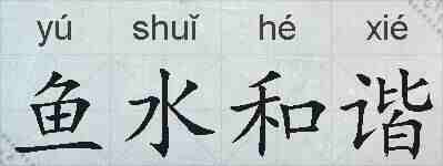 鱼水和谐的拼音