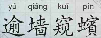 逾墙窥蠙的拼音