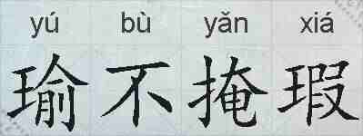 瑜不掩瑕的拼音