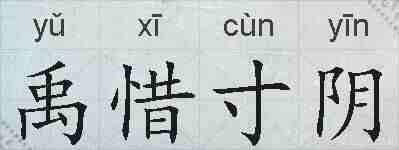 禹惜寸阴的拼音