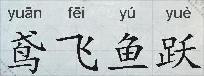 鸢飞鱼跃的拼音