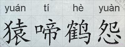 猿啼鹤怨的拼音