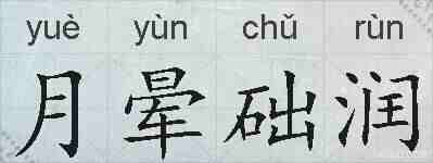 月晕础润的拼音