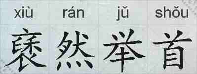 褎然举首的拼音