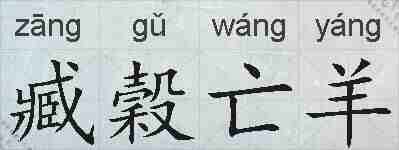 臧穀亡羊的拼音