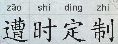 遭时定制的拼音