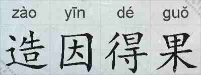 造因得果的拼音