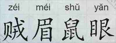 贼眉鼠眼的拼音