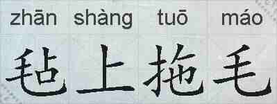 毡上拖毛的拼音