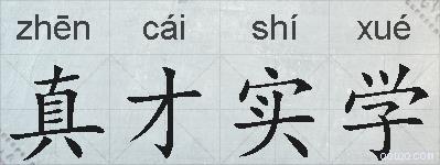 真才实学的拼音