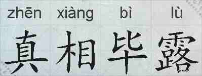 真相毕露的拼音