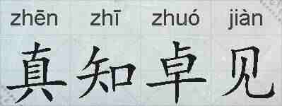 真知卓见的拼音