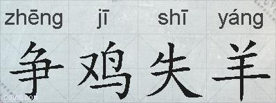 争鸡失羊的拼音