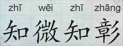 知微知彰的拼音