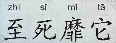 至死靡它的拼音