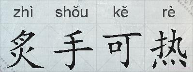 炙手可热的拼音