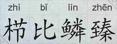 栉比鳞臻的拼音