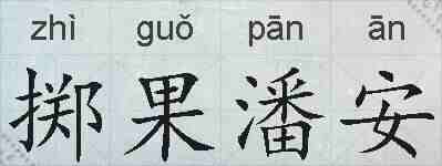 掷果潘安的拼音