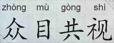 众目共视的拼音