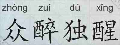 众醉独醒的拼音