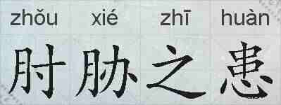 肘胁之患的拼音