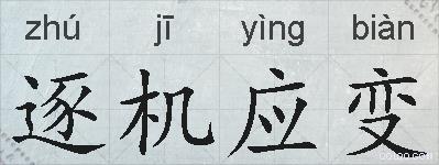 逐机应变的拼音