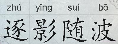 逐影随波的拼音