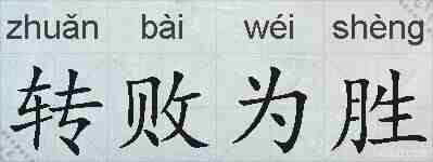 转败为胜的拼音
