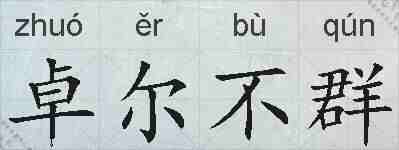 卓尔不群的拼音