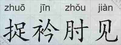捉衿肘见的拼音