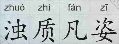 浊质凡姿的拼音